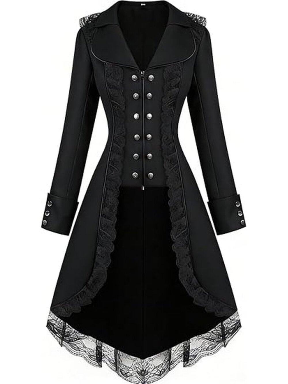 Gothic Victorian Tailcoat Steampunk Vampire Pirate Halloween Costume